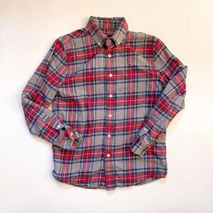 Vineyard Vines Boys Flannel Button Down Shirt, Size 12/14